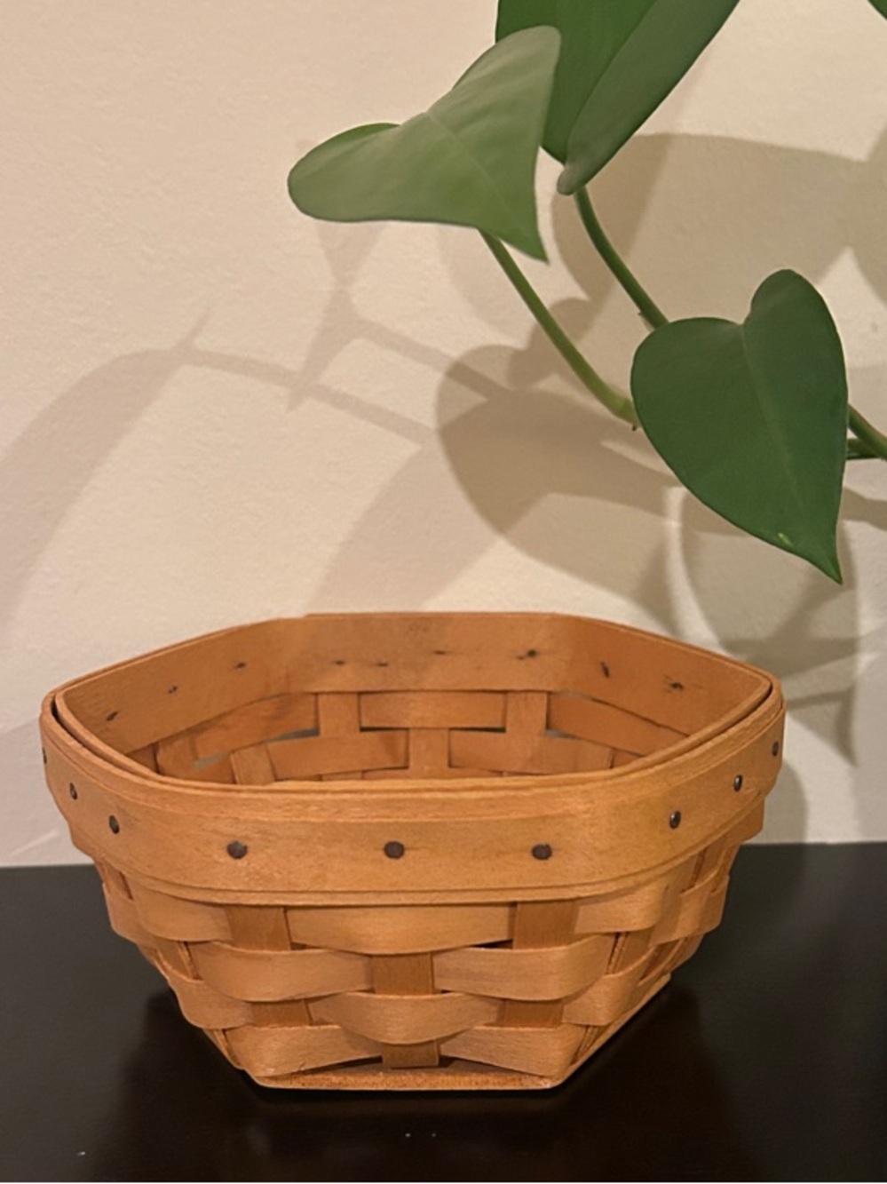 Longaberger Small Woven Tan Basket